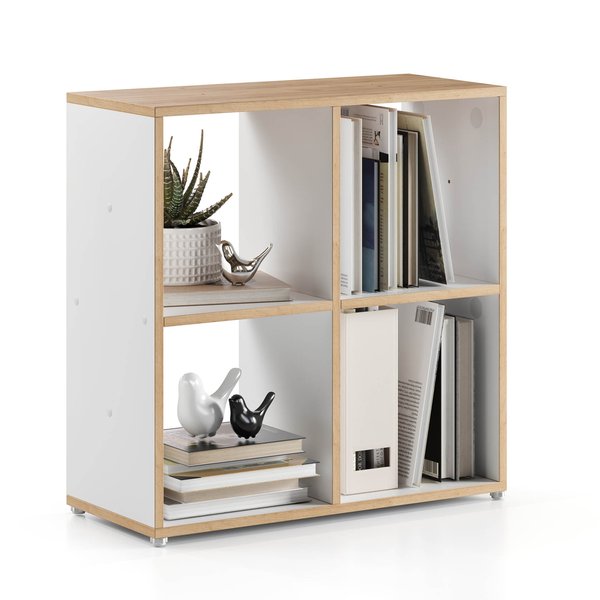 GUTTA Модуль мебельный 68х68х30 см, 4 секции, белый, эвок