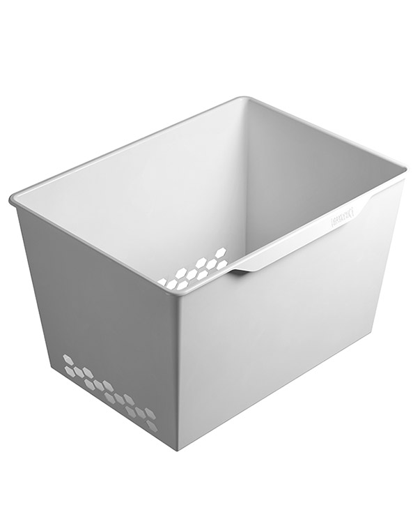 Корзина пластиковая ПРАКТИК Home GBP 60х30 белая